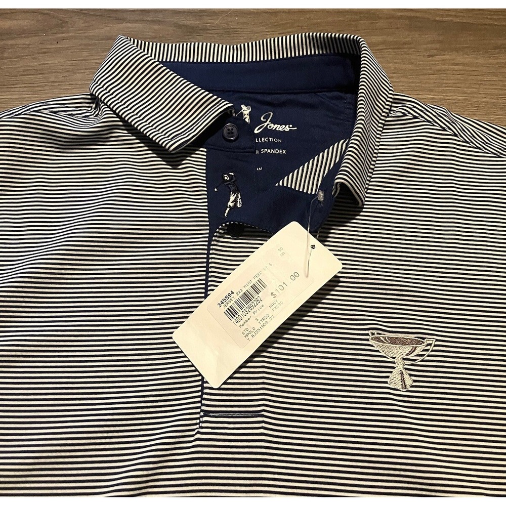 Bobby Jones Polo Shirt Size Small PGA Tour Fed Ex Cup Striped Golf Performance
